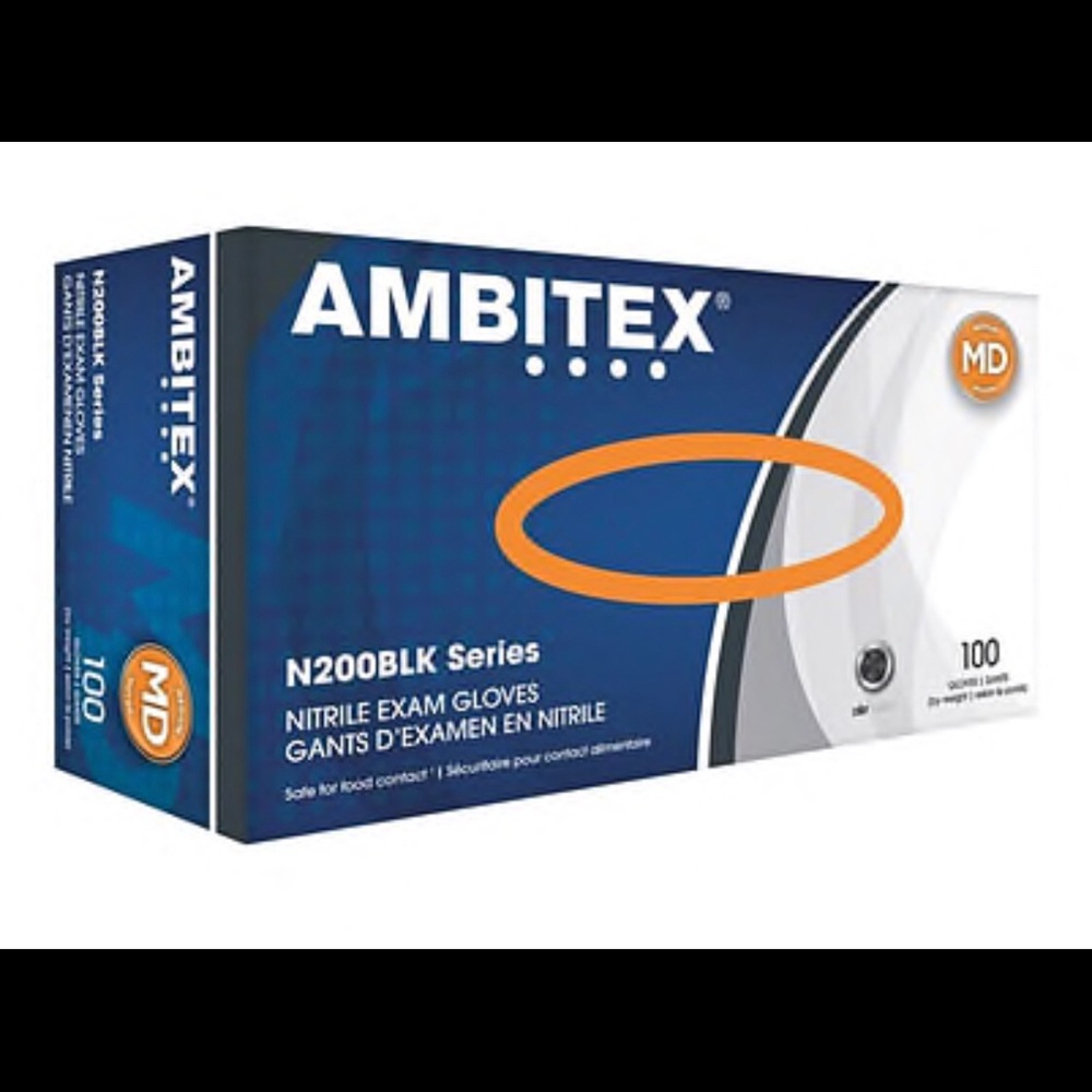 COPY - Ambitex Nitrile Black gloves